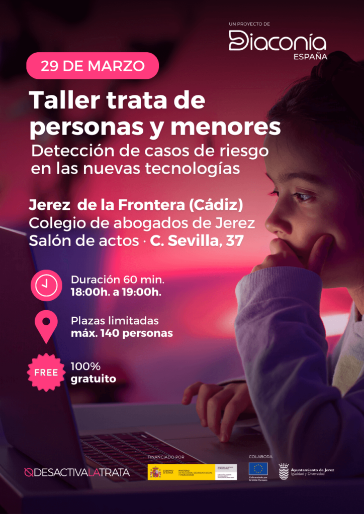 Cartel Taller trata de personas y menores