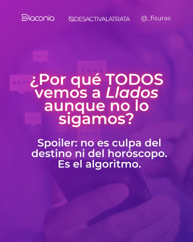 ¿Por qué todos vemos a Llados aunque no lo sigamos?
No es magia. Es el algoritmo.

🧠 YouTube y TikTok te cuelan videos machistas aunque solo busques memes.
📲 A los 2 minutos ya te enseñan “hombres alfa”.
🧨 En 3 horas, el 78 % del contenido es de la manosfera.

 No lo buscas. Te lo ponen.
🙄 Y tú solo querías ver perritos.