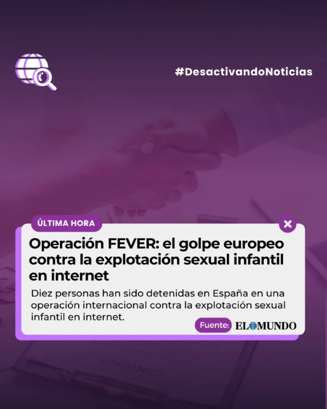 🛑 Esta es una de las mayores operaciones contra el cibercrimen s3xual infantil en Europa. 

🎯 En España, la Guardia Civil ha liderado la investigación con sus Equipos EMUME, expertos en delitos contra menores y violencia sexual. 

Si conoces algún caso DENUNCIA:
Diaconía 📞 670 337 153 (Tel 24h) ️
Policía Nacional 📞 900 10 50 90
Guardia Civil 📞 062